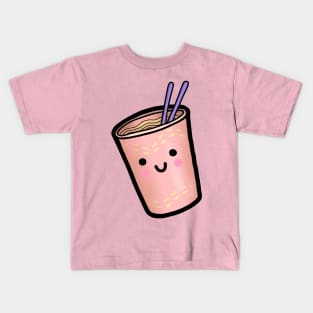 HAPPY LIL NOODLE CUP Kids T-Shirt